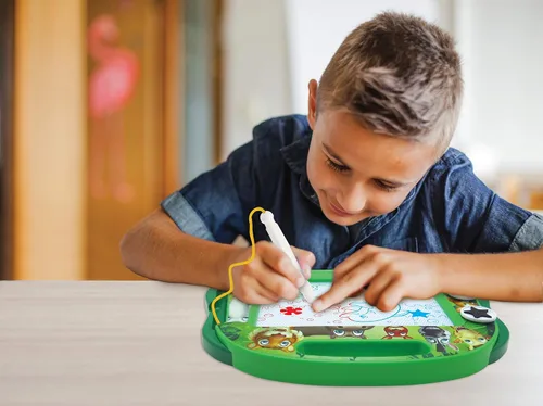 Vista 5 de Lexibook, Tablero de Dibujo Mágico Multicolor con Animales Magnéticos, Juguete Artístico y Creativo para Niñas y Niños, Lápiz Magnético y Sellos