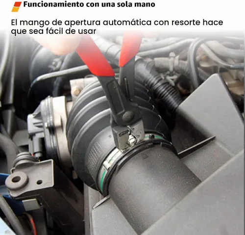 Vista 5 de EWK Clic & Clic-R Alicates de abrazadera de manguera, herramienta de abrazadera de arranque CV con diseño de resorte con una sola mano