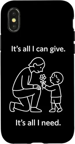 Vista 5 de Child Giving Flower to Parent Minimal Symbolic Love Design Case for iPhone 16