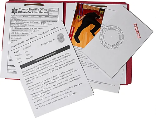 Vista 5 de Archivos de casos de enigma: juego de detectives misteriosos de asesinato Asesinato en el festival 1-4 jugadores