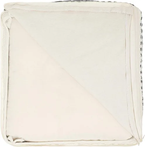 Vista 6 de REDEARTH · Puf otomano acolchado con relleno, textura de almacenamiento, cubo de granos, puf, reposapiés para sala de estar, dormitorio, guardería