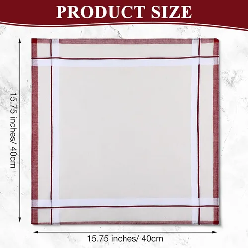 Vista 2 de Pañuelo de 24 piezas para hombre pañuelo a cuadros para hombre suave regalo para hombres talla única Multi color talla única