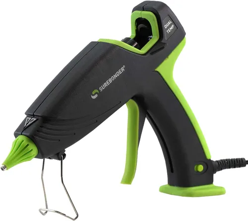 Vista 9 de Surebonder Pistola de Pegamento Caliente y Barras de Pegamento, Pistola de Pegamento Caliente de Tamaño Completo de 100W de Doble Temperatura con 20