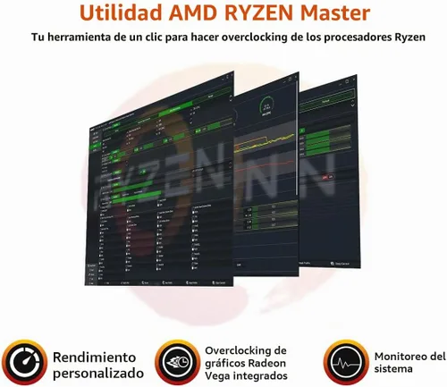 Vista 4 de AMD Ryzen 3 3100 Procesador de escritorio desbloqueado de 4 núcleos y 8 hilos con enfriador Wraith Stealth