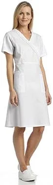 Vista 2 de White CROSS 8014 Vestido plisado para mujer