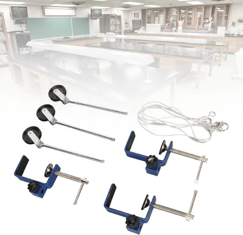 Vista 6 de Abrazadera universal C para escritorio, abrazadera de montaje de mesa, 3 piezas de abrazadera C de alta resistencia para laboratorio de enseñanza
