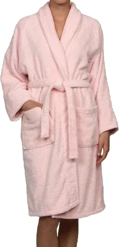 Vista 18 de Bata de rizo unisex de algodón, batas suaves y absorbentes para hombres y mujeres, accesorios de baño Negro