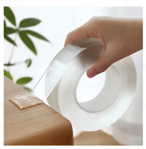 Vista 2 de Cinta Adhesiva Nano Cinta de Silicona Lavable de Doble Cara.CV
