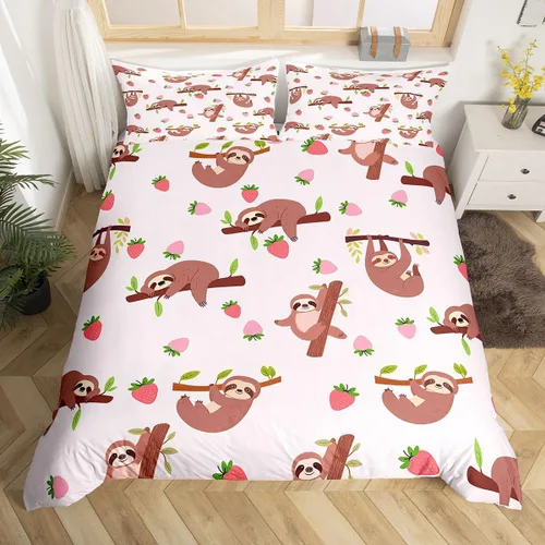 Vista 16 de Feelyou Juego de funda nórdica con estampado de gatos, tamaño individual