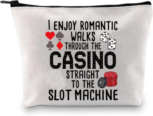 Vista 8 de G2TUP Idea divertida del regalo del jugador de los amantes del casino del bolso del maquillaje de la máquina tragamonedas de los accesorios