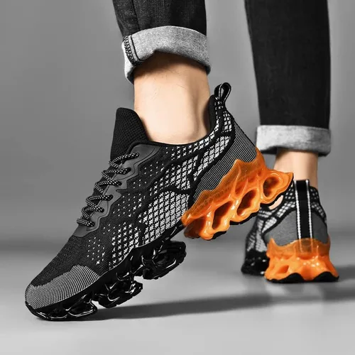 Vista 5 de Men Sport Trail Running Athletic Blade Sneakers Walking Shoes Tennis Shoes