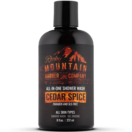 Vista 10 de Rocky Mountain Barber Company Bay Rum - Jabón corporal todo en uno, champú, gel de baño, acondicionador, lavado facial y lavado de barba con jugo