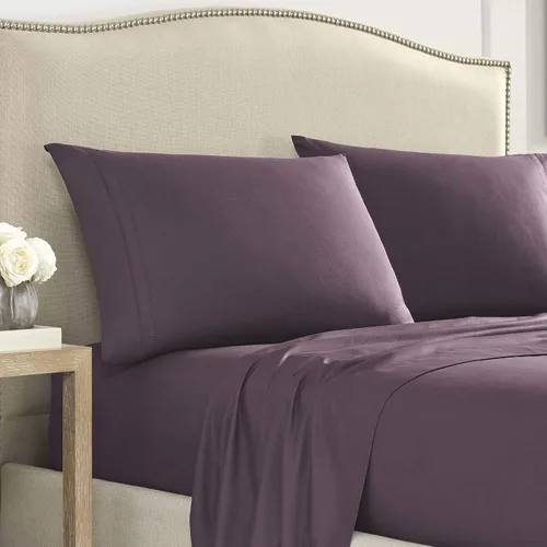 Vista 3 de Martex Par de fundas de almohada ultra suaves con dobladillo de la serie 2000, King, gris claro