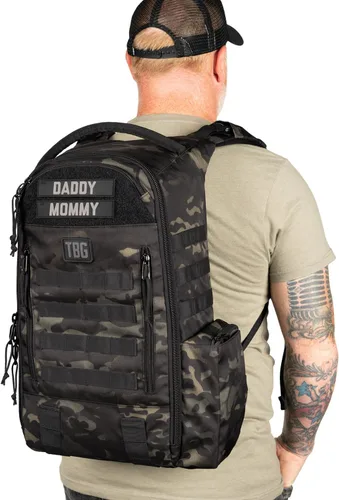 Vista 13 de Tactical Baby Gear Daypack Tactical Pañalera Mochila - Negro Negro 4ª