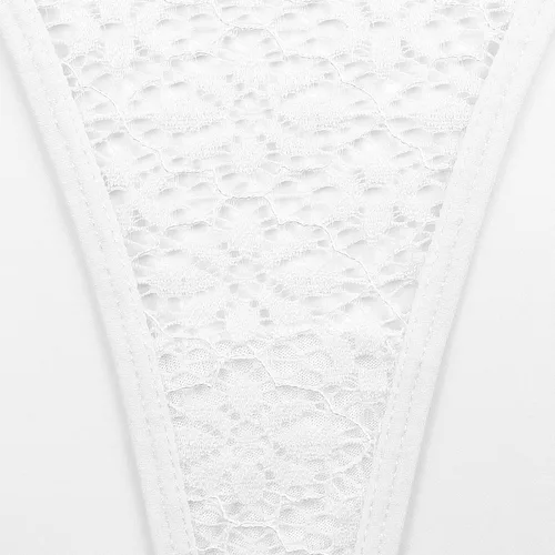 Vista 4 de Tanga de tanga para mujer, bragas con espalda en T, ropa interior de encaje