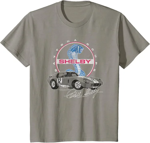 Vista 8 de Carroll Shelby Daytona Coupe Circle Logo Camiseta, Gris