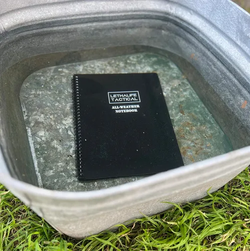 Vista 5 de Bloc de notas para todo tipo de clima de 8.5 x 11 pulgadas (negro)