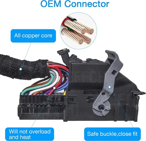 Vista 2 de Arnés de conversión PNP SYNC 1 a SYNC 3 de 4 a 8 pulgadas, adecuado para Ford Edge Fusion F-150 Mustang Super Load Power Harness Adapter y adaptador