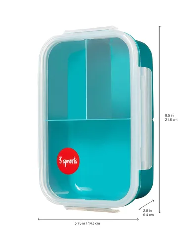 Vista 3 de 3 Sprouts Lonchera Bento - Contenedor a prueba de fugas con 3 compartimentos para niños, oso