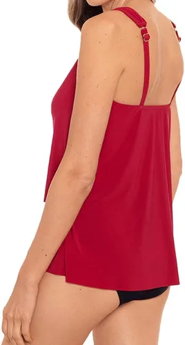 Vista 4 de Miraclesuit Traje de baño para mujer Dazzle con cuello redondo y aros