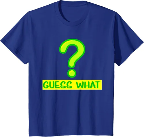 Vista 34 de Question Mark playera Guess What playera, hombre XL, Púrpura