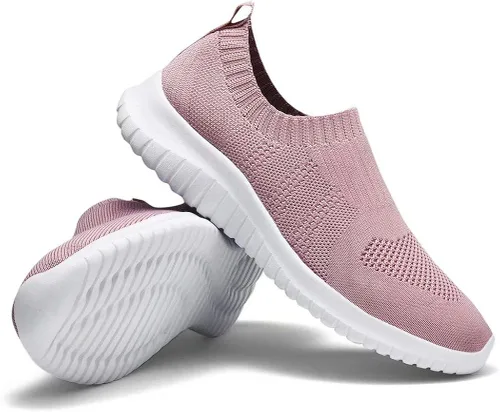 Vista 7 de Konhill - Zapato deportivo para caminar, ligero, deportivo, informal, para gimnasio, sin cordones, para mujer