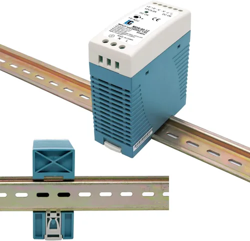 Vista 2 de Carril DIN DC 12V Fuente de alimentación conmutada MDR 60W (entrada: 100-240VAC, salida: 12VDC, 50/60HZ) Convertidor de interruptor (12V 5A)