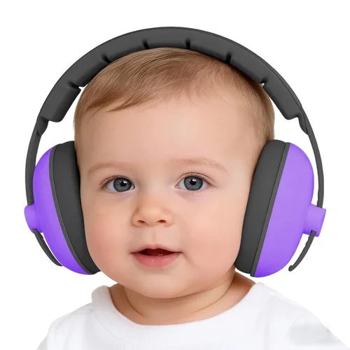 Vista 73 de Auriculares de bebé para protección contra el ruido, color blanco