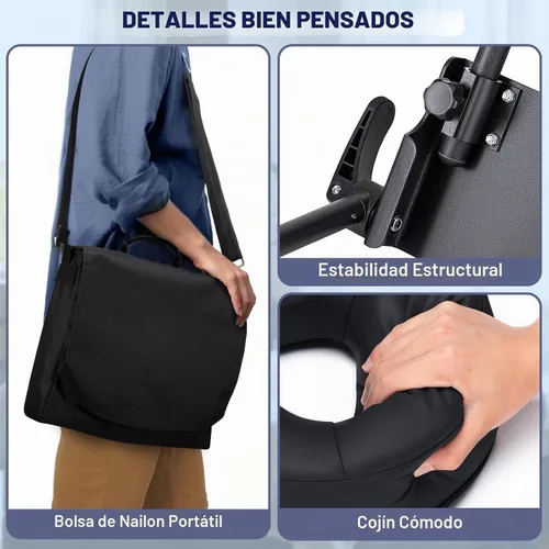 Vista 6 de Kit de masaje para la parte superior del colchón para el hogar, reposacabezas de masaje universal para cama, altura ajustable de hasta 14.5