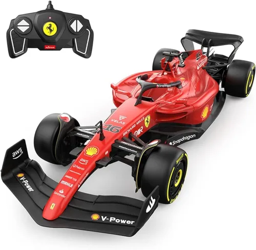 Vista 6 de RASTAR Coche de F1 1:12 Ferrari F1-75 Auto de juguete a control remoto, Ferrari F1 RC Car para niños y adultos, 2022 F1 Challenger, 2.4GHz