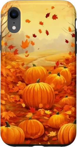 Vista 25 de Autumn Falling Leaves Pumpkin Spice Harvest Happy Autumn Case for iPhone 17