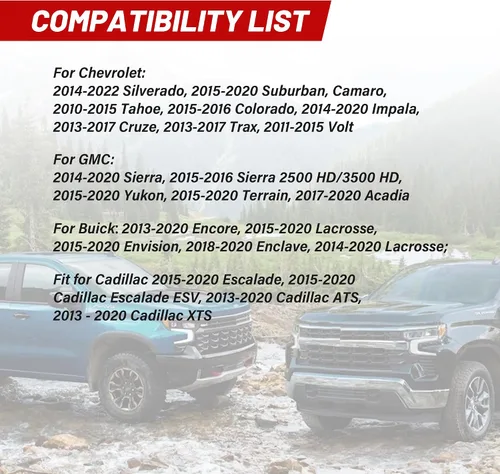 Vista 2 de RED WOLF Conector de arnés de cableado de altavoz de automóvil compatible con GMC Sierra Chevrolet Silverado Buick Enclave Cadillac Escalade Mount