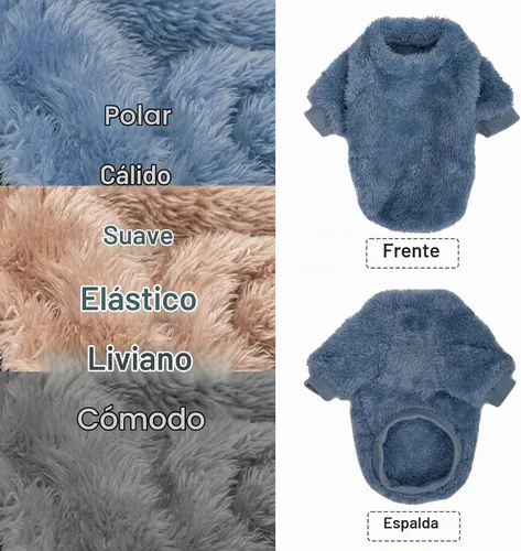 Vista 3 de Suéter para perro, paquete de 3 suéteres para perros pequeños, ropa para perros pequeños, hembras y machos, suéter ultrasuave y cálido