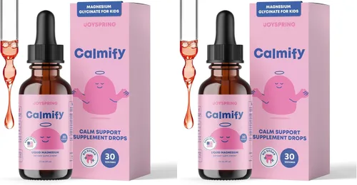 Vista 10 de JoySpring Calmify Líquido de Magnesio para Niños Suplemento Orgánico de Manzanilla y L-Teanina Sin Azúcar y Sin Gluten Apoyo para la Calma