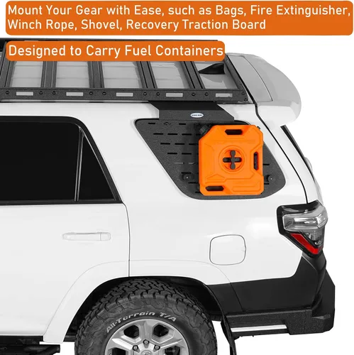 Vista 4 de u-Box Kit de panel Molle exterior de ventana trasera, sistema modular de panel de almacenamiento para Toyota 4Runner 2010-2024