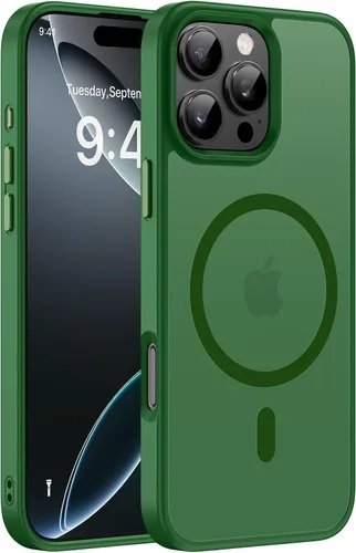 Vista 22 de Miracase - Funda magnética para teléfono 17 (compatible con MagSafe) con protector de pantalla de grado militar, funda mate translúcida antihuellas