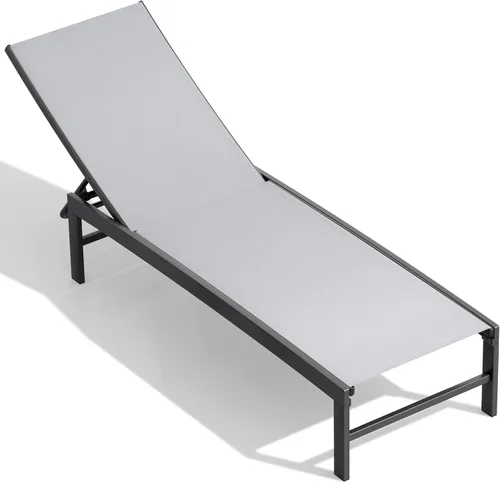 Vista 29 de Chaise Lounge Outdoor Pool Lounge Juego de 2 sillas de bronceado (beige)