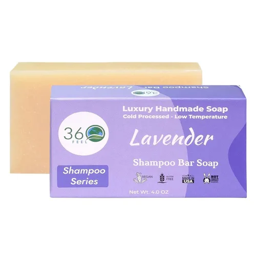 Vista 10 de 360Feel Barra de champú Bay Rum – Jabón nutritivo e hidratante anticaspa – Hecho a mano con aceites esenciales – Apto para viajes y compacto – Cero