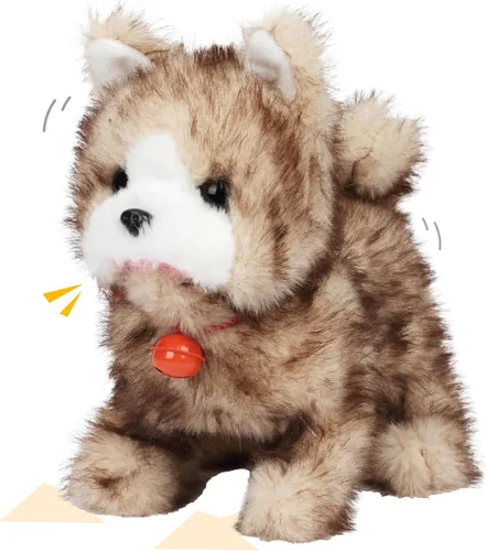 Vista 12 de Vaca Negra Caminando Animal de Peluche Hablando Moo de Peluche Ganado Eléctrico Interactivo Animado Juguetes de Peluche para Niñas Niños Cumpleaños