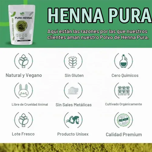 Vista 6 de 300 gramos - Polvo de henna 100 % puro para tinte de cabello, color rojo, mejor henna roja para el cabello - The Henna Guys