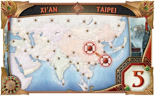 Vista 6 de Ticket to Ride Asia: colección de mapas, volumen 1