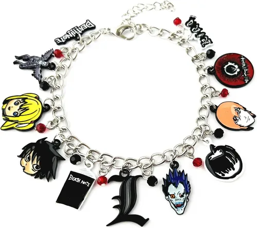 Vista 5 de FJKMYOYO DianViVi - Pulsera de anime de dibujos animados de horror y no la muerte, regalo para niña y mujer, Zinc, 0