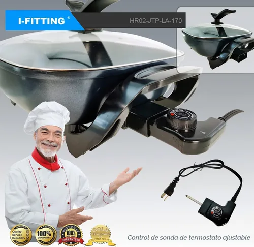Vista 2 de Cable de sonda de termostato ajustable para ahumadores Masterbuilt y planchas eléctricas, ahumador eléctrico para exterior/hogar, cable