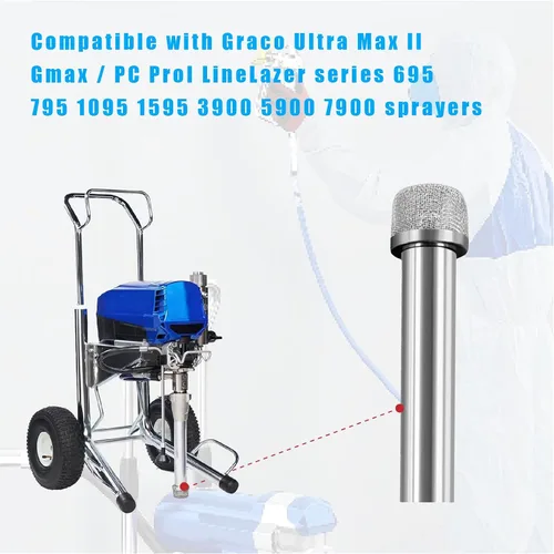 Vista 4 de Tubo de succión de pulverizador de pintura sin aire, compatible con máquina de pulverización sin aire Graco 695 795 3900 1095 1595 5900 7900