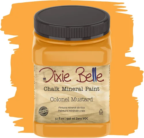 Vista 108 de Pintura para muebles con acabado de tiza Dixie Belle Paint Company - Amatista (4oz) - Pintura mineral de tiza chic púrpura profundo mate