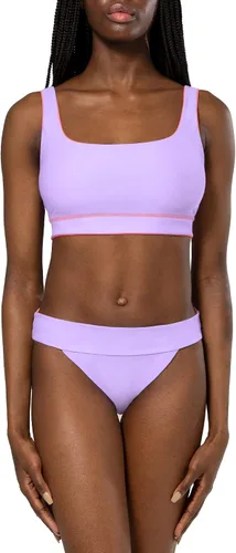 Vista 2 de Smart & Sexy Conjunto de parte superior larga y parte inferior de bikini reversible para mujer