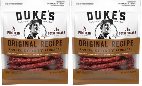 Vista 9 de Duke's Pork Original Smoked Shorty Sausages, 16 oz.