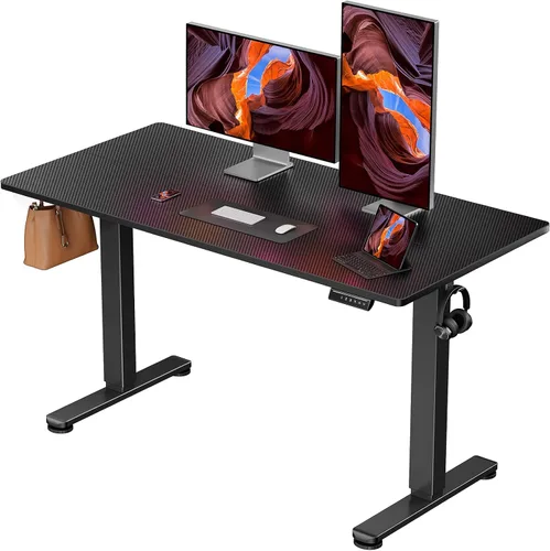 Vista 57 de ErGear - Escritorio eléctrico de pie de altura ajustable, escritorio para estar sentado o de pie de 31.5 x 18.9 pulgadas, escritorio de computadora