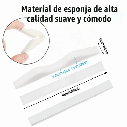 Vista 3 de Bbto - 50 almohadillas de esponja antivaho para puente nasal, almohadillas