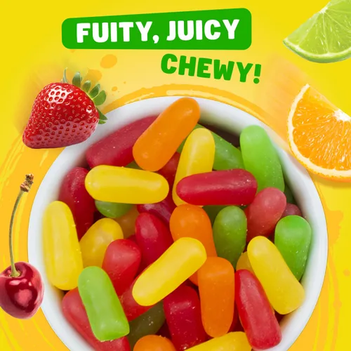 Vista 3 de Mike & Ike Assorted Jelly Beans Candy 14 oz – Bulk Bag, Mega Mix